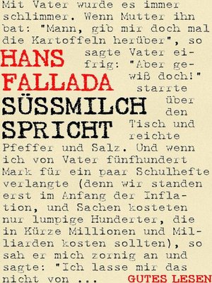 cover image of Süßmilch spricht